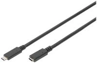 DIGITUS USB Type-C Verl&auml;ngerungskabel, Type-C - C