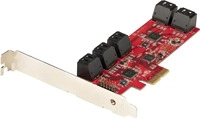 STARTECH 10P6G-PCIE-SATA-CARD, StarTech.com PCIe SATA Controller Karte - 10...