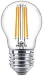 Philips LED Lampe classic 60W E27 P45 WW CL ND transparent