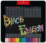 FABER-CASTELL Black Edition - Farbstift - ausgew&auml;hlte leuchtende Farben (Packung mit