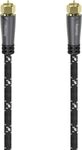 Hama 205079 SAT-Anschlusskabel, 120 dB, 5.0m