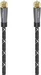 Hama 205078 SAT-Anschlusskabel, 120 dB, 3.0m