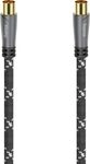 Hama 205072 Antennen-Kabel, 120dB, 5.0m