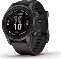 GARMIN 010-02776-11, Garmin Fenix 7S Pro Saph Solar, Carbon Gray Titan mit