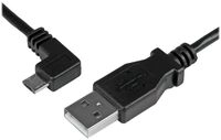 StarTech.com Micro USB Lade/Sync-Kabel - St/St - Micro USB linksgewinkelt - 1m - USB