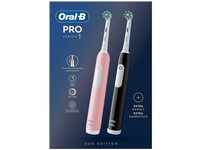 Oral-B Pro 1 Black/Pink Elektrische Zahnbürste mit 2. Handstück