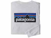 Patagonia Men's Long-Sleeved P-6 Logo Responsibili-Tee white L 38518-WHI-L