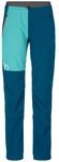Ortovox Merino Airsolation Berrino Pants W petrol blue S 6027400034