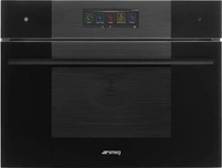 Smeg SO4106WAPB3, Smeg SO4106WAPB3 Kompakt-Einbaubackofen 45cm Omnichef Linea...