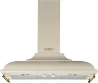 Smeg KC19POE, Smeg KC19POE Dekor-Wandhaube Messing 90cm Cortina