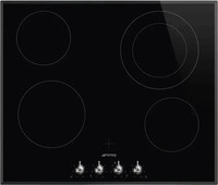 Smeg SE364ETBM, Smeg SE364ETBM Glaskeramikkochfeld Schwarz 60 cm