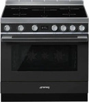Smeg CPF9IPAN, Smeg CPF9IPAN Portofino-Induktions-Kochzentrum Anthrazit 90 cm