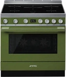 Smeg CPF9IPOG, Smeg CPF9IPOG Portofino-Induktions-Kochzentrum Olivgr&uuml;n 90 cm