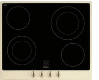 Smeg P864PO, Smeg P864PO Einbau-Glaskeramikkochfeld Creme 60 cm