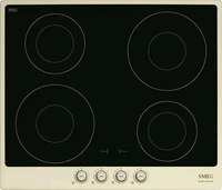 Smeg SI764POM, Smeg SI764POM Einbau-Induktionskochfeld Creme 60 cm Cortina-Design