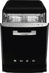 Smeg LVFABBL3, Smeg LVFABBL3 Standgeschirrsp&uuml;ler Schwarz 60cm 50's Retro Style