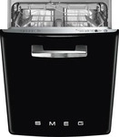 Smeg STFABBL3, Smeg STFABBL3 Einbau Geschirrsp&uuml;ler Schwarz 50's Style
