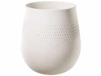 Villeroy & Boch Manufacture Collier Carré Vase groß - weiß - 20,5x20,5x22,5 cm -