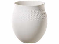 Villeroy & Boch Manufacture Collier Perle Vase groß - weiß - 16,5x16,5x17,5 cm -