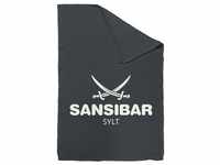 Sansibar Sylt Wohndecke - anthrazit/offwhite - 150x200 cm 104-30