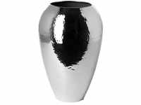 Fink Living Fink MALANA Vase - silberfarben gehämmert - Ø 17 cm - Höhe 26 cm