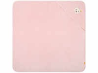 Steiff Fashion Basic Badetuch mit Kapuze - 32002 silver pink - 100x100 cm