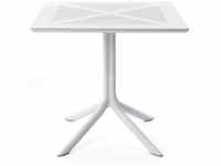 Nardi ClipX80 Outdoor Tisch - bianco - Länge: 80 cm, Höhe: 75 cm, Tiefe: 80 cm