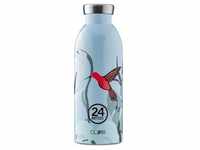 24 Bottles Clima Pattern Collection Isolier-Trinkflasche - blue oasis - 500 ml...