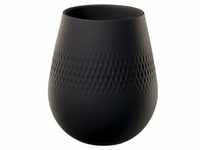 Villeroy & Boch Manufacture Collier Carré Vase klein - schwarz - 12,5x12,5x14 cm -