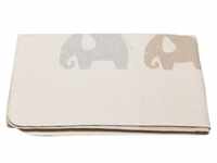 David Fussenegger KIDS JUWEL Elefantenreihe Kinderdecke - rohweiß - 100x140 cm