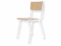 Jan Kurtz ZERO Stuhl mit Sitzfläche aus Echtholzfurnier - weiß/eiche matt -
