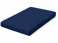 schlafgut Premium Spannbettlaken - blue deep - 90-100x190-220 cm