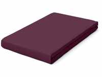 schlafgut Pure Boxspring Bio-Spannbettlaken - purple deep - 140-160x200-220 cm