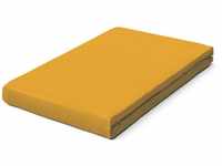 schlafgut Pure Boxspring Bio-Spannbettlaken - yellow deep - 140-160x200-220 cm