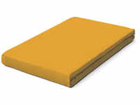 schlafgut Pure Topper Bio-Spannbettlaken - yellow deep - 140-160x200-220 cm