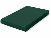schlafgut Pure Boxspring Bio-Spannbettlaken - green deep - 180-200x200-220 cm