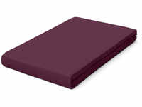 schlafgut Pure Bio-Spannbettlaken - purple deep - 90-100x190-220 cm