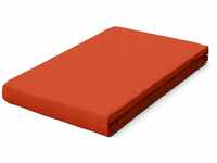 schlafgut Pure Boxspring Bio-Spannbettlaken - red mid - 90-100x190-220 cm