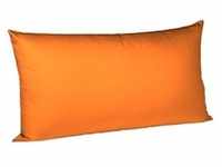 fleuresse Colours Kopfkissenbezug aus Mako-Satin - orange - 40x80 cm
