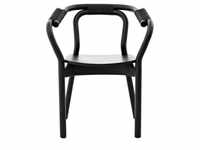 Normann Copenhagen Knot Chair Stuhl - black/black - H 72 x L 59 x T 51 cm...