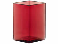 iittala Ruutu Vase - cranberry - 11,5 x 11,5 x H 14 cm i-1015596