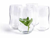 Holmegaard Future Wasserglas - 4er-Set - klar - 4er-Set: 370 ml - Ø 8 cm - Höhe: 12