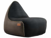 SACKit Canvas Lounge Chair Sitzsack - black-brown - 96x80x70 cm 8571004