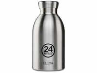 24 Bottles Clima Bottle Basic Isolier-Trinkflasche mini - steel - 330 ml