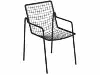 4er Spar-Set | emu RIO R50 Armlehnstuhl 4er Set - schwarz - 4 Stühle à 83,5 x 53,5