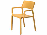 6er Spar-Set | Nardi Trill Stühle mit Armlehnen Outdoor - senape: Breite: 58,5 cm,