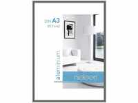 Nielsen Design Nielsen Classic Aluminium-Bilderrahmen - contrastgrau - Rahmen:...