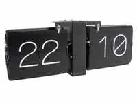 Karlsson Flip Clock No Case Flip Uhr - schwarz mit mattschwarzem Rahmen - 36 x 8,5