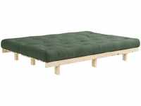 Karup Design LEAN Schlafsofa - raw/olive green - Sofa: 190x100x73 cm, Bett: