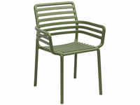 6er Spar-Set | Nardi Doga Armchair Stühle mit Armlehne Outdoor - agave: Breite: 60
